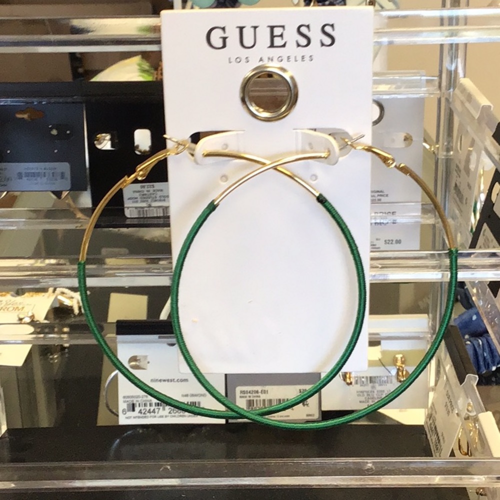 Guess Los Angeles hoop earrings
